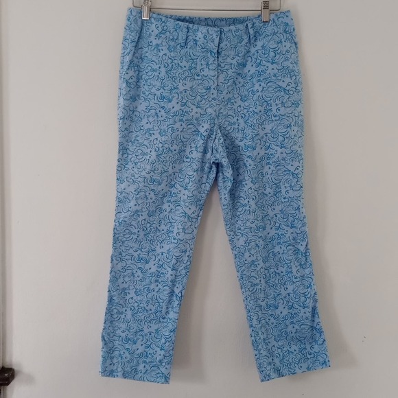 Lilly Pulitzer Pants - Lilly Pulitzer High Waisted Vintage White Tag Lion Capri Pants